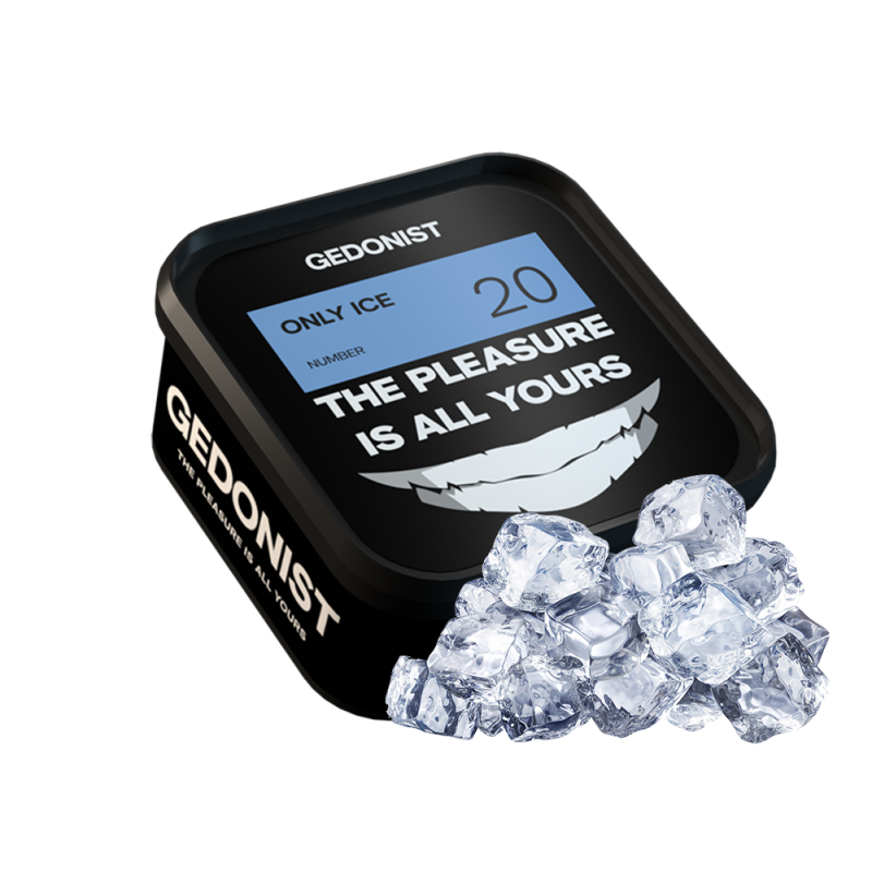 Табак Gedonist №20 Only ice (Лёд, 200 г)