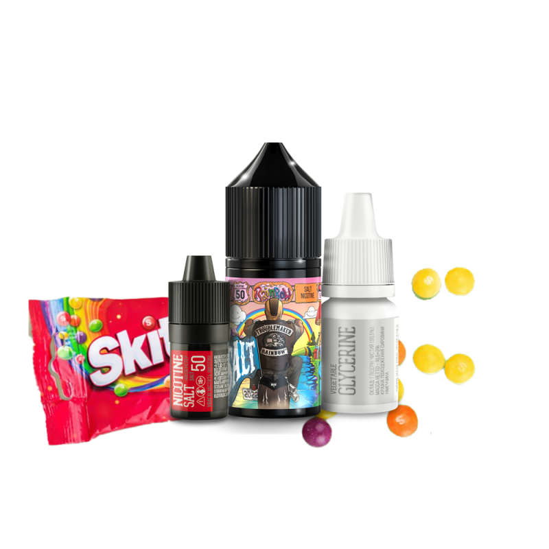 Набор для самозамеса Troublemaker salt Rainbow (Радуга, 50 мг, 30 мл)