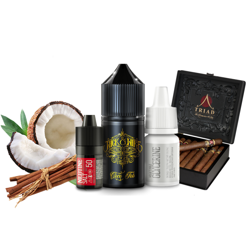 Набор для самозамеса Wick&Wire salt Coco Tob V2 (Коко тоб, 50 мг, 30 мл)
