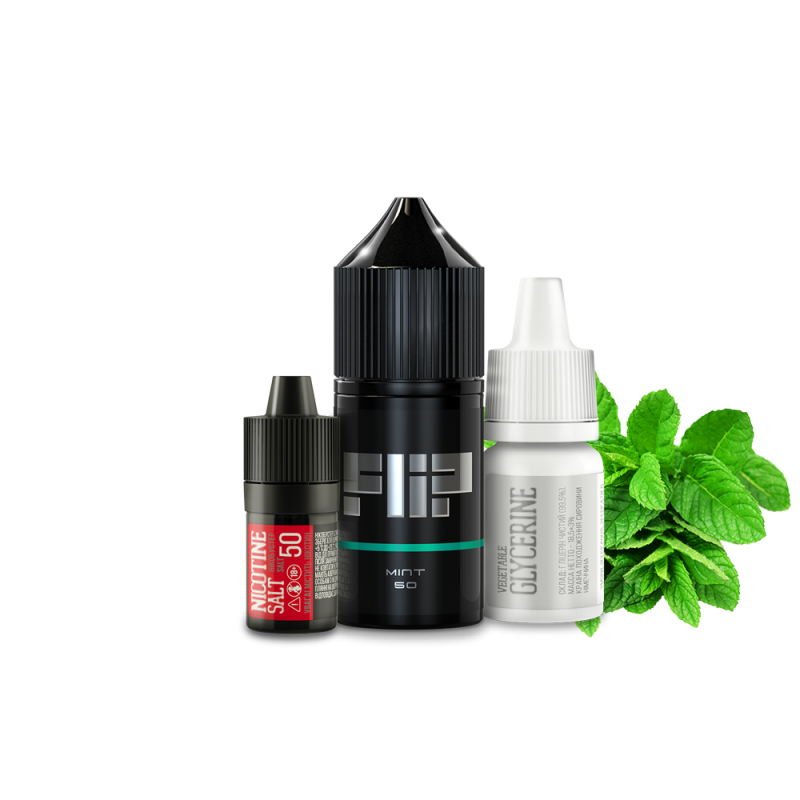 Набор для самозамеса Flip salt Mint (Мята, 50 мг, 30 мл)