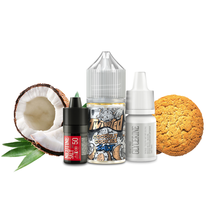 Набор для самозамеса Twisted salt Coconut Cookie (Кокосовое печенье, 50 мг, 30 мл)