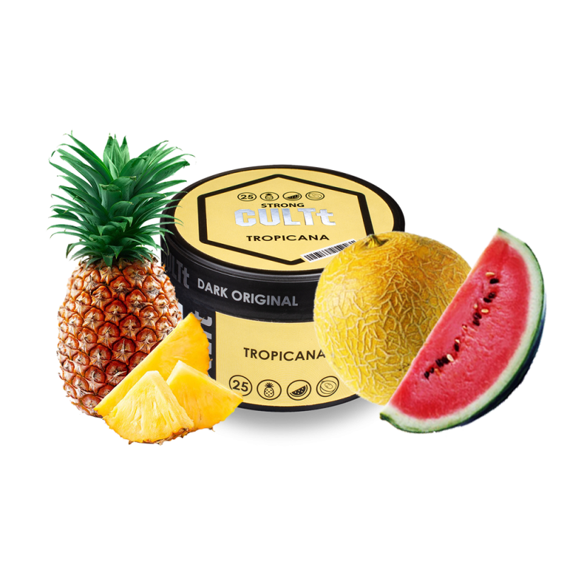 Табак CULTt Strong DS25 Tropicana (Ананас Арбуз Дыня, 100 г)