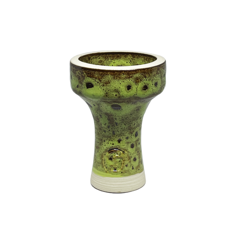 Глиняная чаша GrynBowls Killer Green Brown (Зелёный Коричневый)