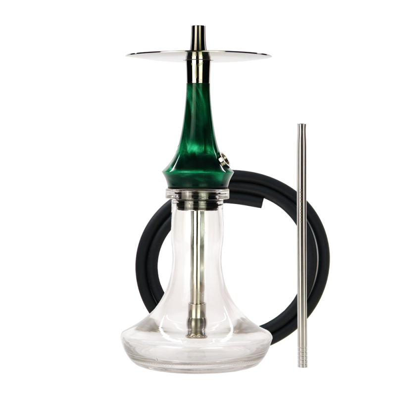 Кальян Totem Hookah Monolit Micra Emerald green (Зелёный, полный комплект)
