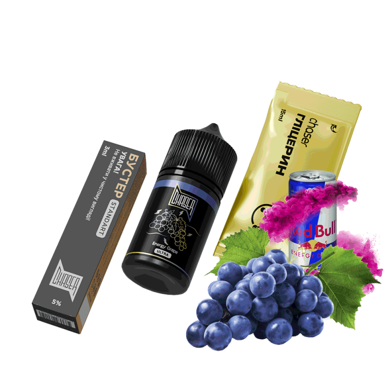 Набор для самозамеса Chaser Black Energy Grape Ultra (Виноградный Энергетик, 50 мг, 30 мл)
