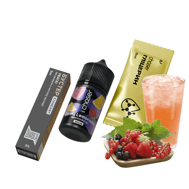 Набор для самозамеса Chaser Lux Berry Lemonade Ultra (Ягоды Лимонад, 50 мг, 30 мл)