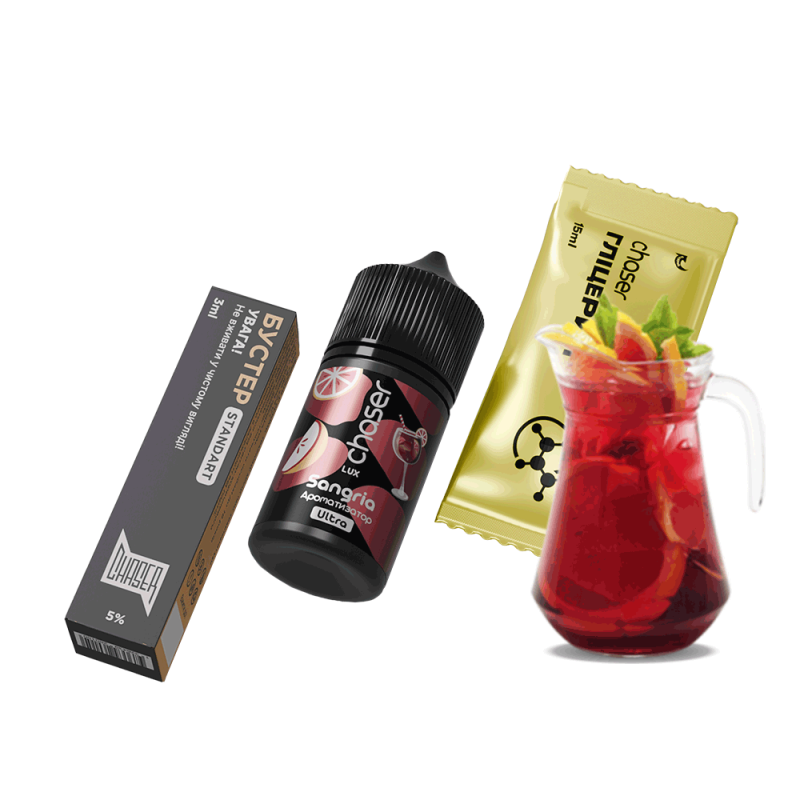 Набор для самозамеса Chaser Lux Sangria Limited Ultra (Сангрия, 50 мг, 30 мл)