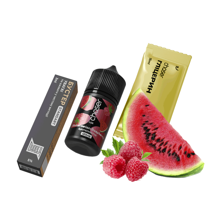 Набор для самозамеса Chaser Lux Watermelon Raspberry Ultra (Арбуз Малина, 50 мг, 30 мл)