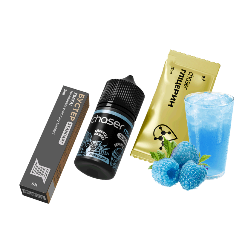 Набор для самозамеса Chaser Mix Blue Raspberry Lemonade Ultra (Синяя Малина Лимонад, 50 мг, 30 мл)