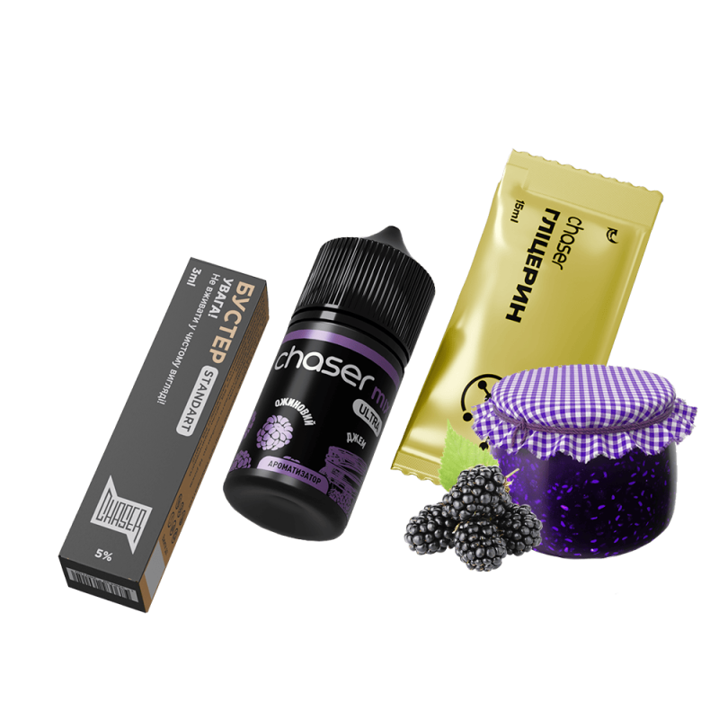 Набор для самозамеса Chaser Mix Blackberry Jam Ultra (Ежевичный Джем, 50 мг, 30 мл)