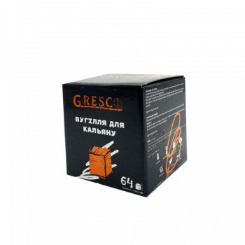Ореховый уголь для кальяна Gresco (1 кг, 64 шт, р26)