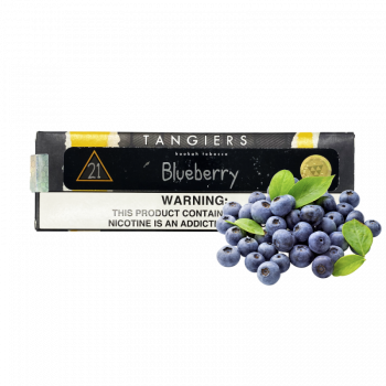 Табак Tangiers Noir №21 Blueberry (Черника, 250 г) Чёрная упаковка
