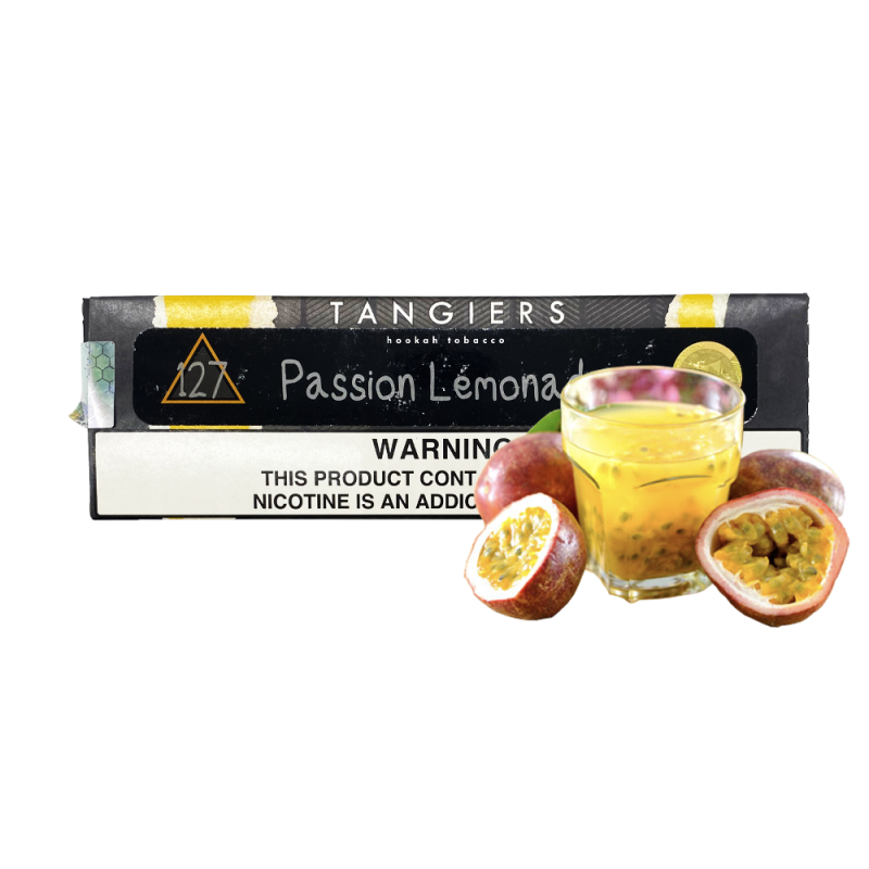 Табак Tangiers Noir №127 Passion Lemonade (Маракуйя Лимонад, 250 г) Чёрная упаковка