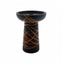 Глиняная чаша Gusto Bowls Classic Phunnel Black Glaze Orange (оранжевая поливка)