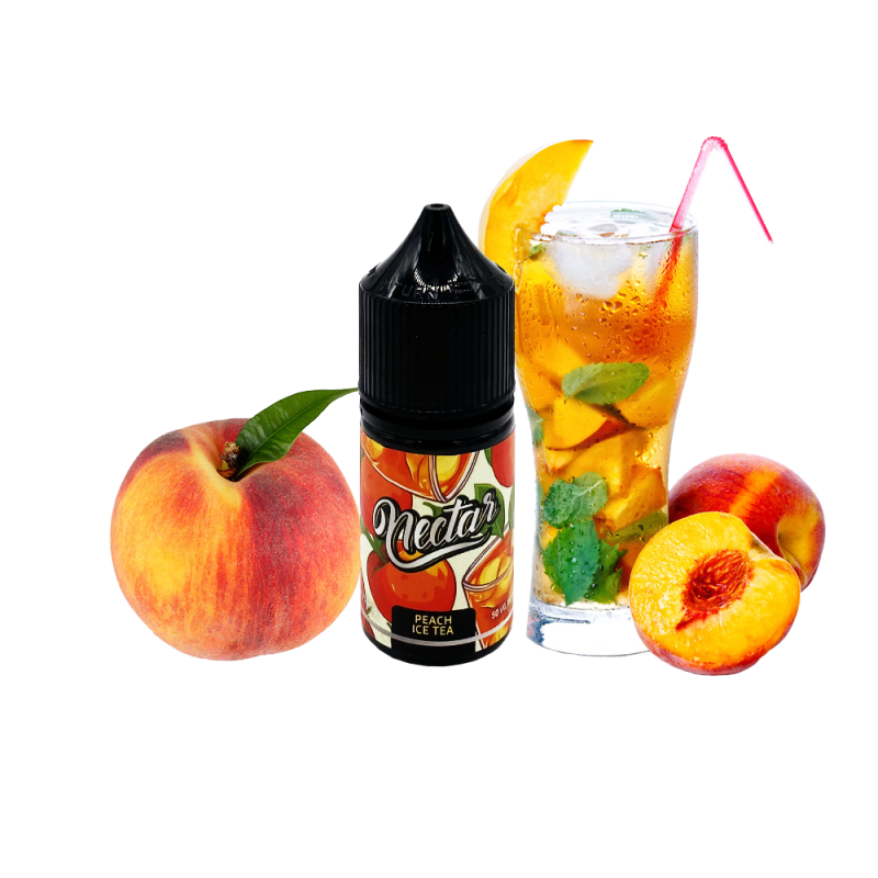 Жидкость Nectar Peach ice tea (Персиковый ледяной чай, 50 мг, 30 мл)