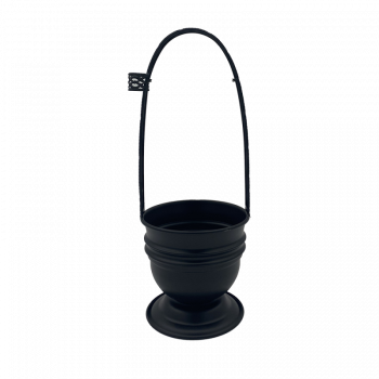 Корзина для угля Орнамент Big Black (Чёрный, Большая)