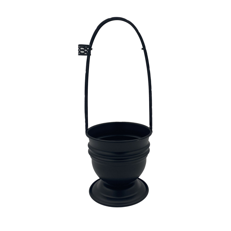 Корзина для угля Орнамент Big Black (Чёрный, Большая)