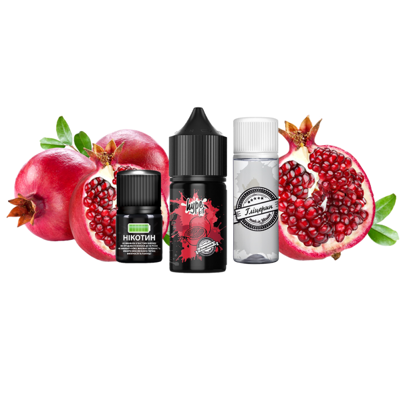 Набор для самозамеса Hype Kit Pomegranate (Гранат, 50 мг, 30 мл)