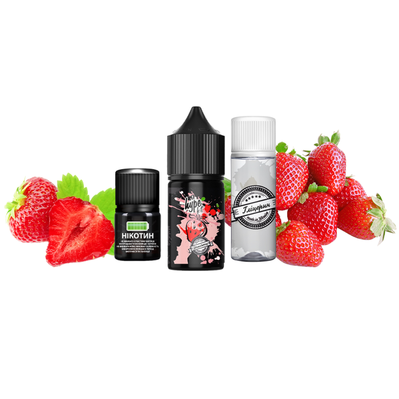 Набор для самозамеса Hype Kit Strawberry (Клубника, 50 мг, 30 мл)