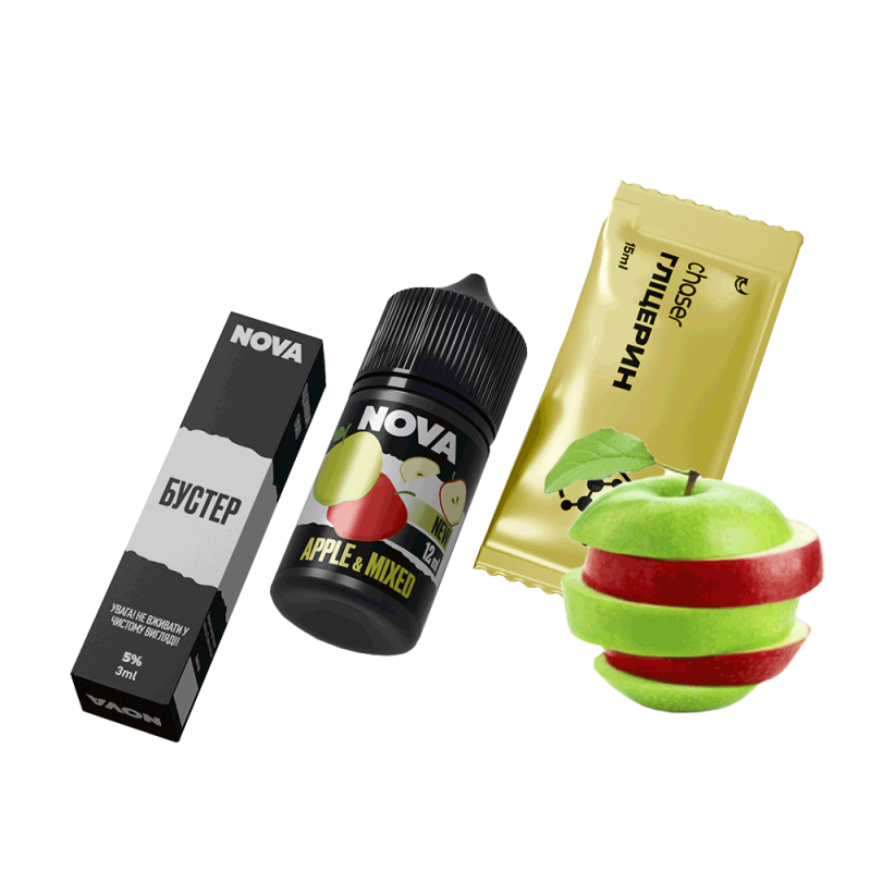 Набор для самозамеса Chaser Nova Apple&Mixed (Микс Яблок, 50 мг, 30 мл)