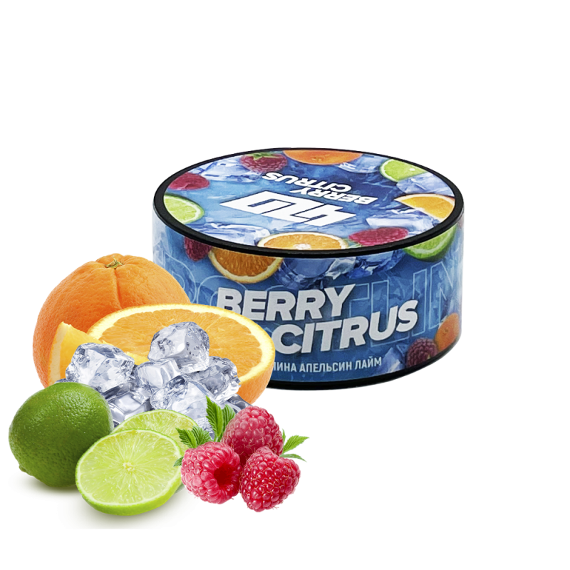 Табак 420 Frost Line Berry citrus (Малина Апельсин Лайм Лёд, 100 г)