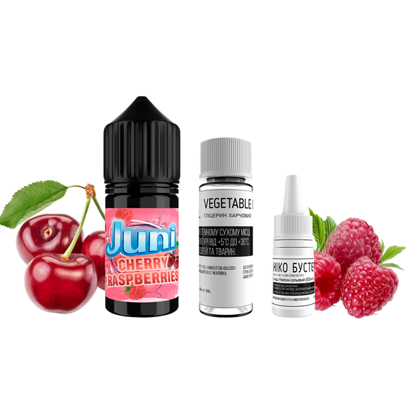 Набор для самозамеса Juni Cherry Raspberry (Вишня Малина, 50 мг, 30 мл)
