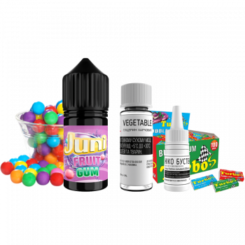 Набор для самозамеса Juni Fruit Gum (Фруктовая Жвачка, 50 мг, 30 мл)