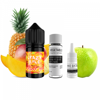 Набор для самозамеса Crazy Juice Fruit Mix (Фруктовый Микс, 50 ​​мг, 30 мл)