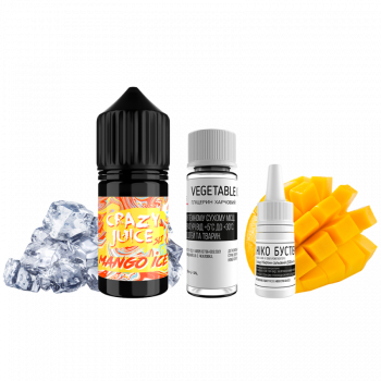 Набор для самозамеса Crazy Juice Mango Ice (Манго Лёд, 50 мг, 30 мл)