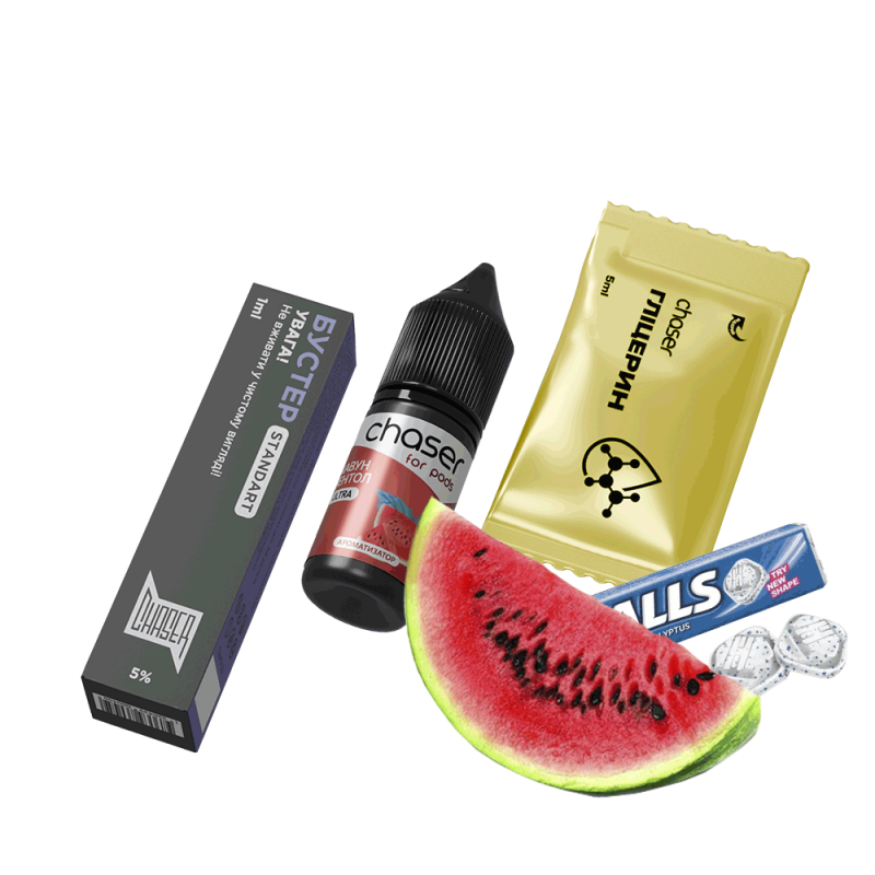 Набор для самозамеса Chaser Watermelon Menthol Ultra (Арбуз Ментол, 50 мг, 10 мл)