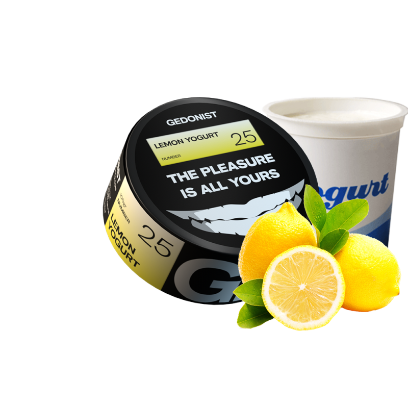 Табак Gedonist №25 Lemon Yogurt (Лимонный йогурт, 100 г)