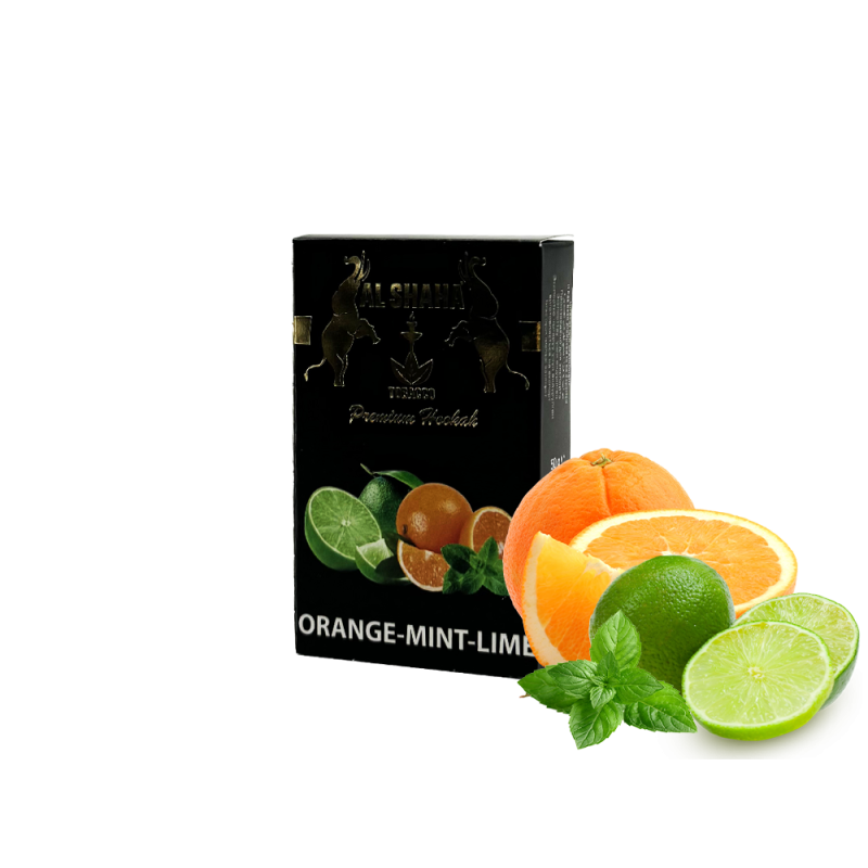 Табак Al Shaha Orange-Mint-Lime (Апельсин Лайм Мята, 50 г)