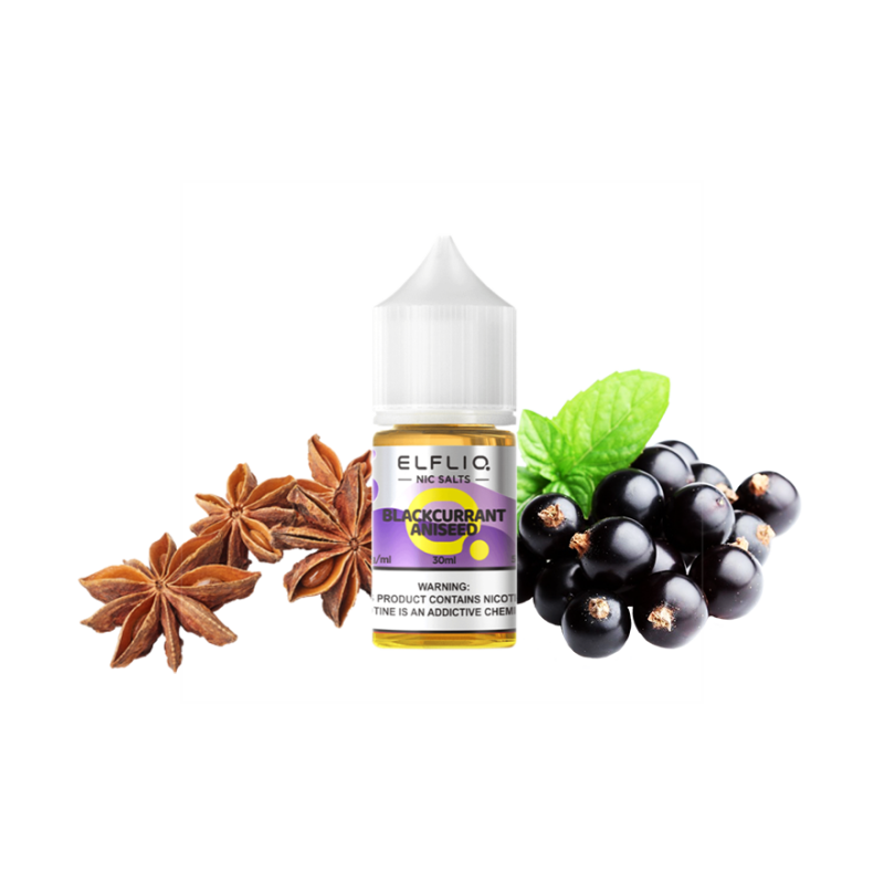 Жидкость Elfliq Blackcurrant Aniseed (Черная смородина Анисом, 50 мг, 30 мл)