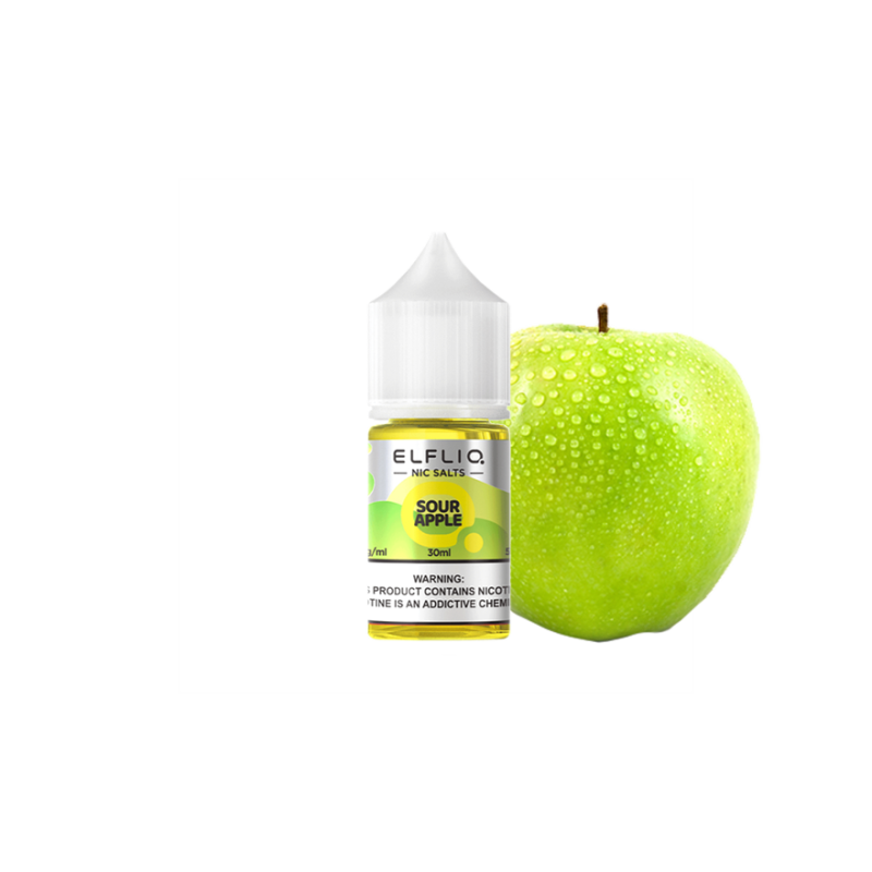 Жидкость Elfliq Sour Apple (Кислое Яблоко, 50 мг, 30 мл)