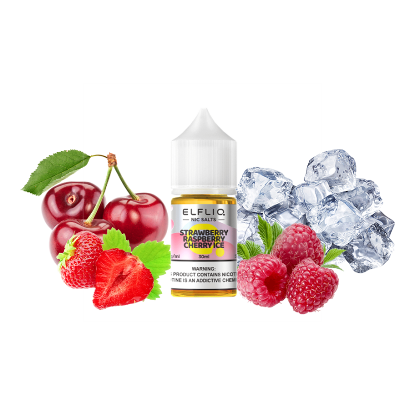 Жидкость Elfliq Strawberry Raspberry Cherry Ice (Клубника Малина Вишня Лёд, 50 мг, 30 мл)