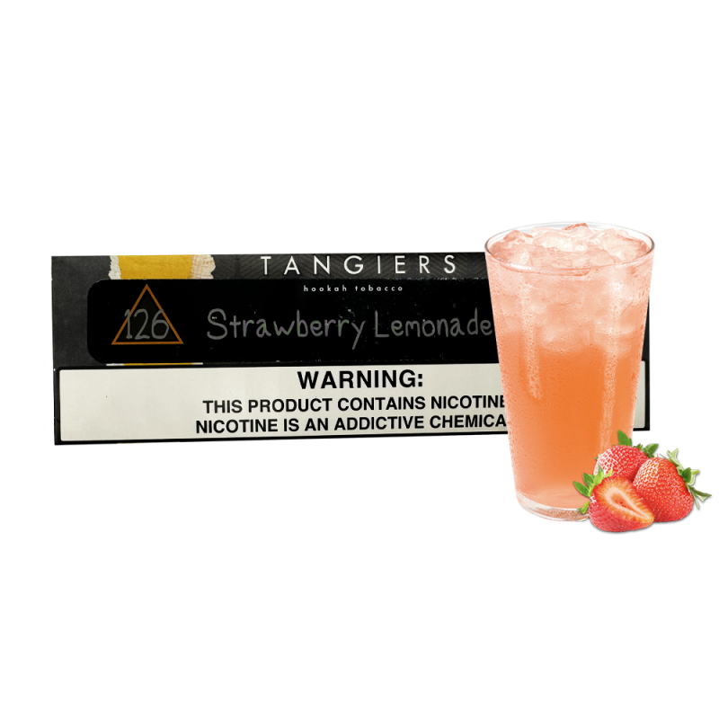 Табак Tangiers Noir №126 Strawberry Lemonade (Клубничный Лимонад, 250 г) Чёрная упаковка
