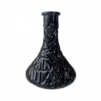 Колба для кальяна Candy Loop Crystal Black (Чёрный, серебристые разводы) 