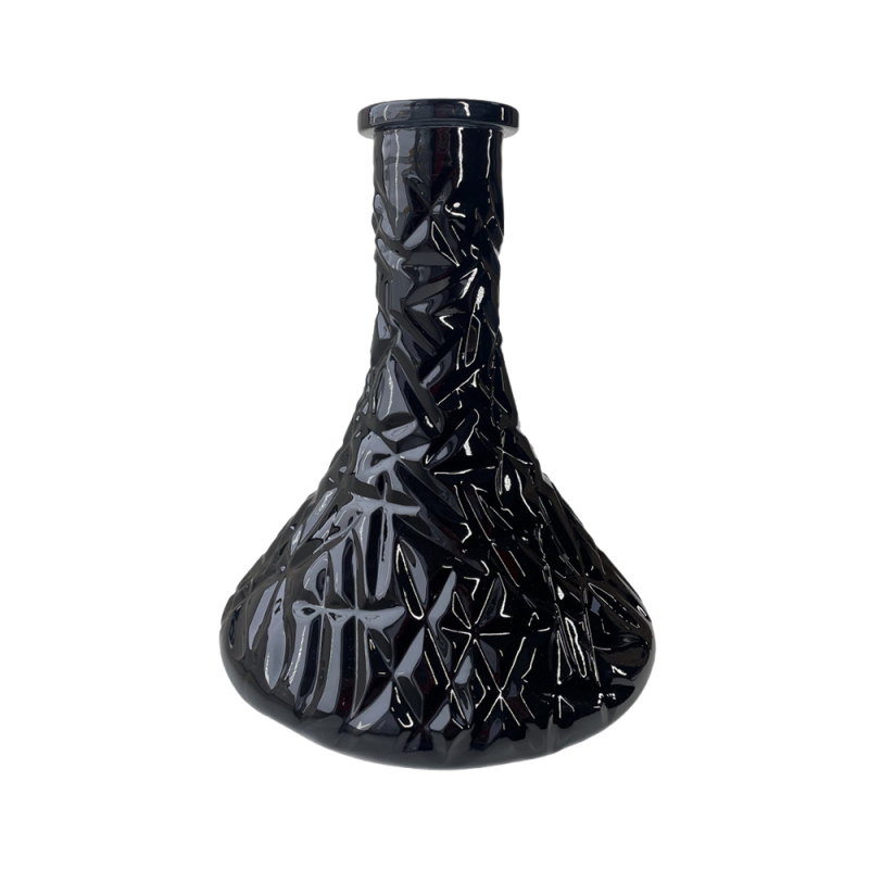 Колба для кальяна Candy Loop Crystal Black (Чёрный, серебристые разводы) 