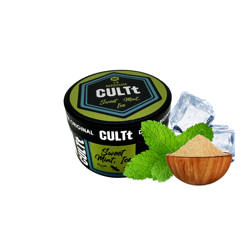 Табак CULTt Medium M14 Sweet Mint Ice (Сладкая Мята Лёд, 100 г)