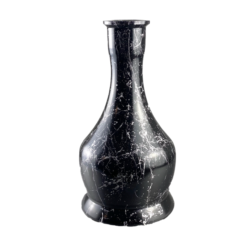 Колба для кальяна Колокол Silver Splash (Чёрный, серебристые разводы) 