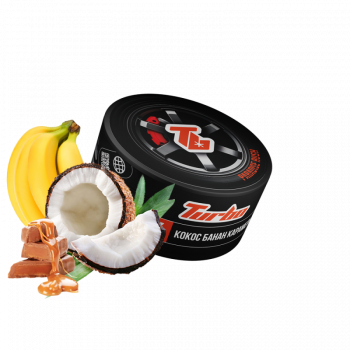 Табак Turbo Paradise Rush (Кокос-Банан-Карамель, 100 г)
