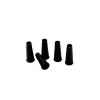 Одноразовые мундштуки для кальяна LUX (Чёрные, конус, 100 шт/уп)