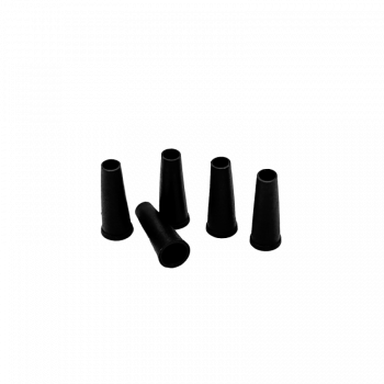 Одноразовые мундштуки для кальяна LUX (Чёрные, конус, 100 шт/уп)