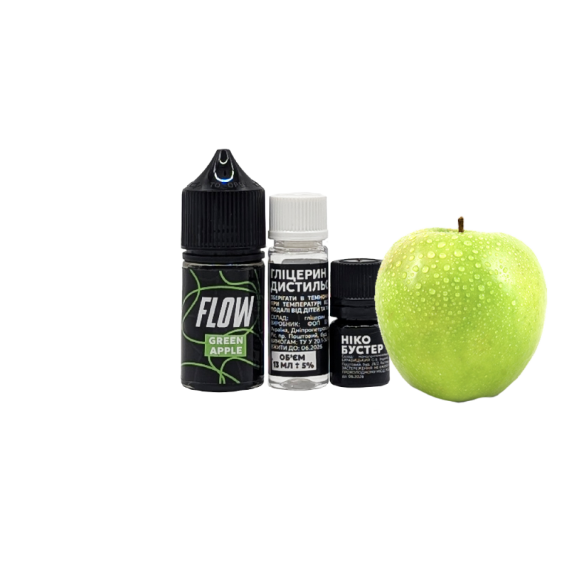 Набор для самозамеса Flow Green Apple (Зелёное Яблоко, 50 мг, 30 мл)