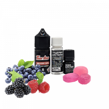 Набор для самозамеса Turbo Sour Berry Supra (Кислые Ягодные Леденцы, 50 мг, 30 мл)