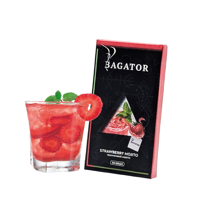 Кальянная чайная смесь Bagator Hookah Tea Strawberry Mojito (Клубничный Мохито, 50 г)