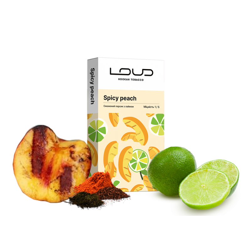 Табак Loud Light Spicy peach (Спайси Персик, 100 г)