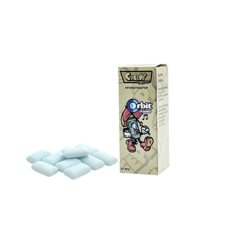Жидкость Creepy Orbit Spearmint (Орбит Мята, 50 мг, 30 мл)