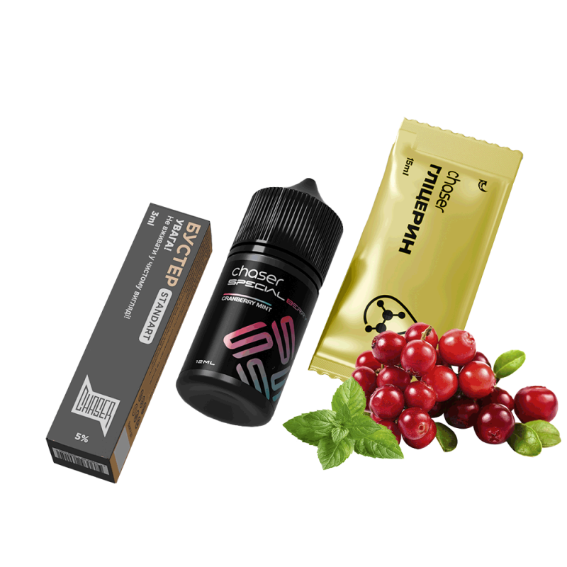 Набор для самозамеса Chaser Special Berry Cranberry Mint (Клюква Мята, 50 мг, 30 мл)