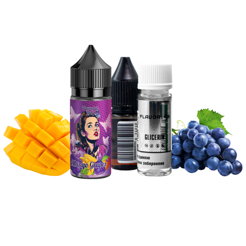 Набор для самозамеса Flavorlab Lady Mango grapes (Манго виноград, 50 мг, 30 мл)